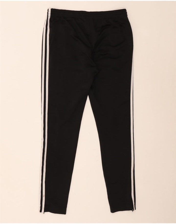 Adidas Damen-Trainingshose UK 14 Mittelschwarzes Colourblock-Polyester