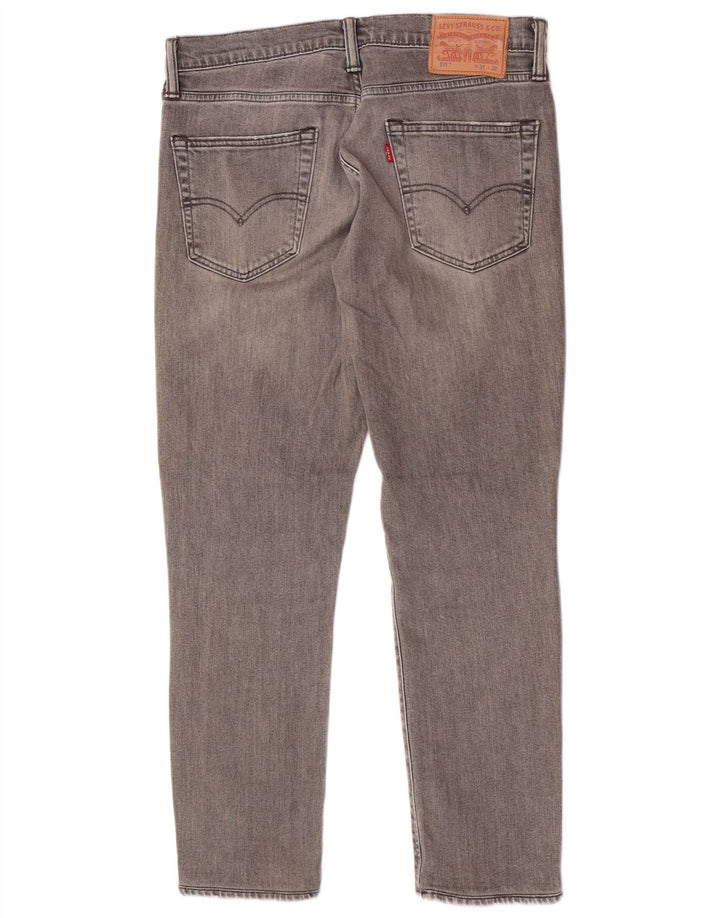 Levi's Herren 511 Slim Tapered Jeans W31 L27 Graue Baumwolle
