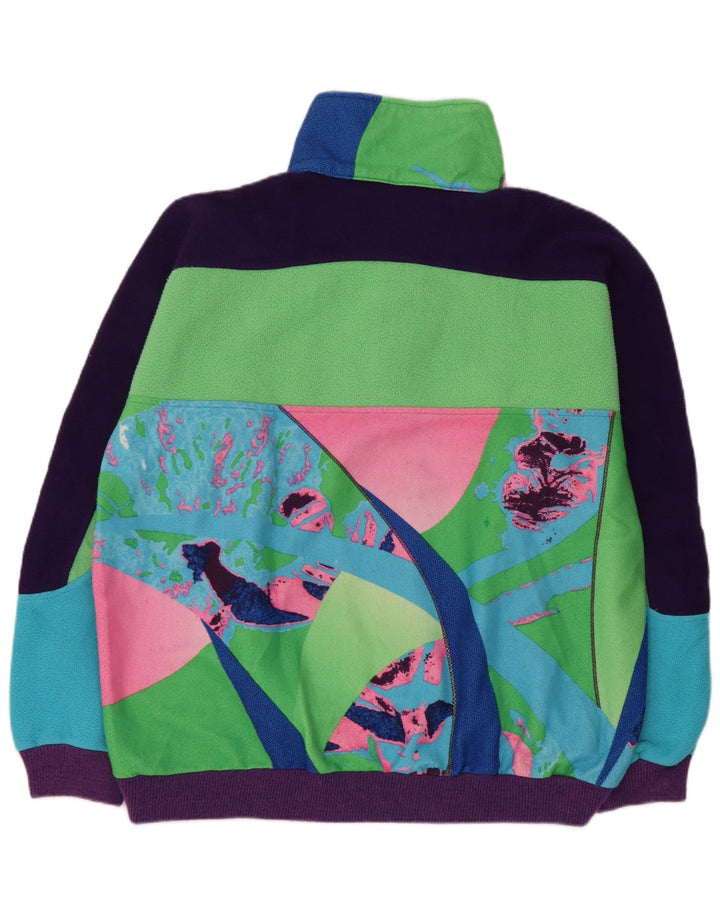 Colmar Herren-Fleecepullover mit Knopfkragen, XL, Blau, Farbblock