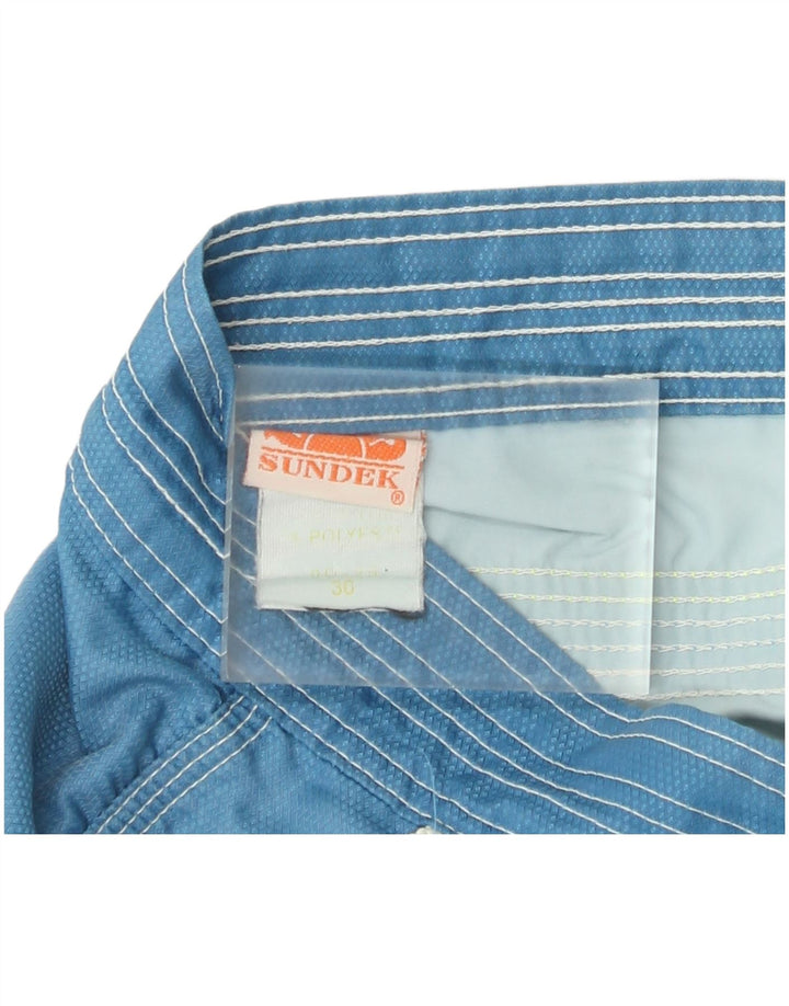 Sundek Herren-Badeshorts aus mittelblauem Polyester