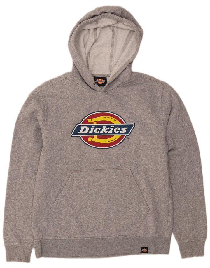 DICKIES Herren-Kapuzenpullover mit Grafik, mittelgrau gesprenkelte Baumwolle