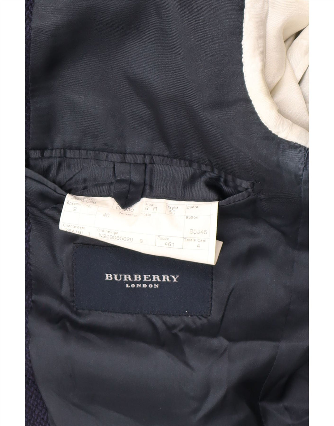 Burberry Herren-Blazer mit 3 Knöpfen, IT 50, mittelmarineblau, klassisch