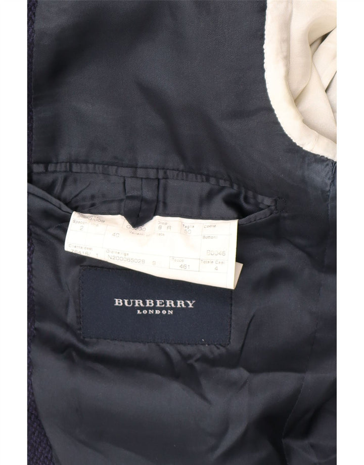 Burberry Herren-Blazer mit 3 Knöpfen, IT 50, mittelmarineblau, klassisch