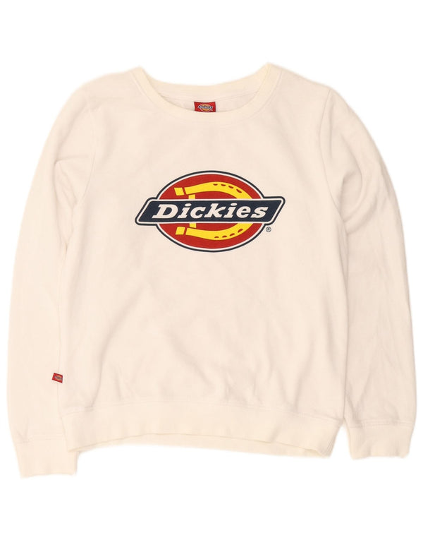 Dickies Jungen-Sweatshirt mit Grafik, 11–12 Jahre, weiße Baumwolle