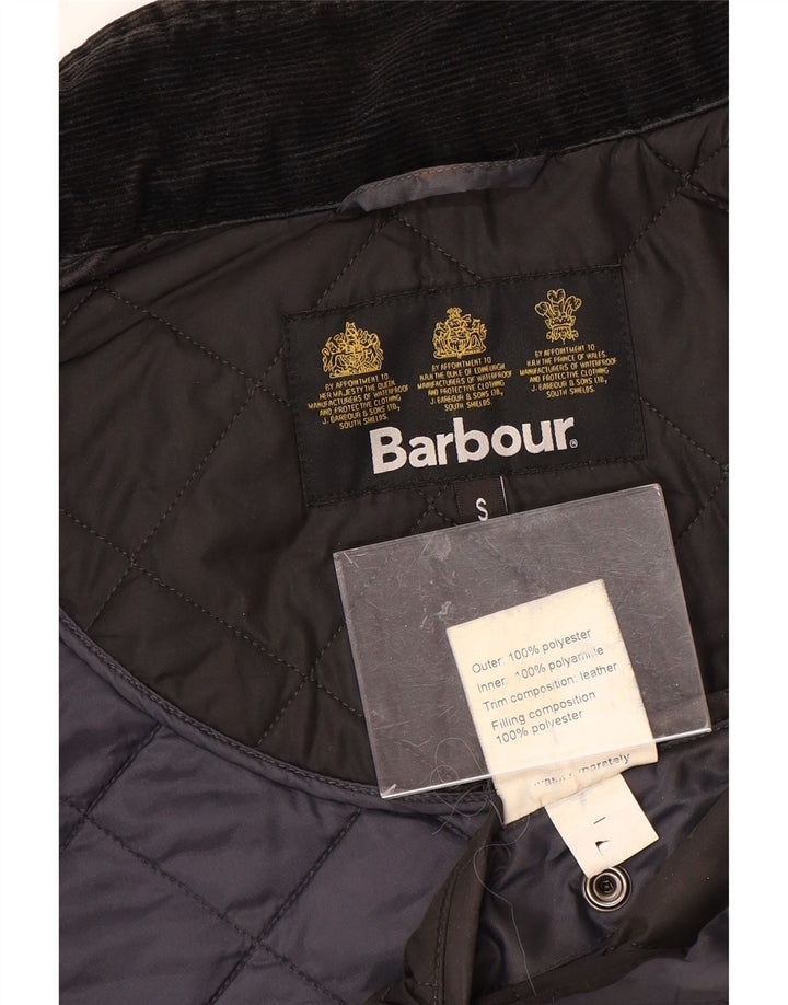 BARBOUR Herren Steppjacke UK 36 Small Schwarz Polyester
