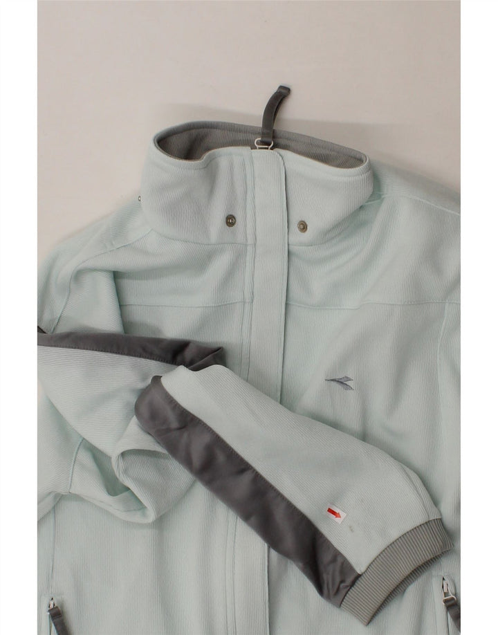 DIADORA Womens Tracksuit Top Jacket UK 12 Medium Blue Colourblock Vintage Diadora and Second-Hand Diadora from Messina Hembry 