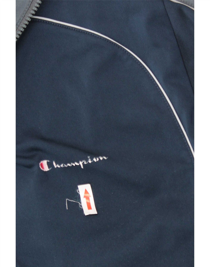Champion Herren-Trainingsanzugoberteil, XL, Marineblau, Farbblock-Polyester