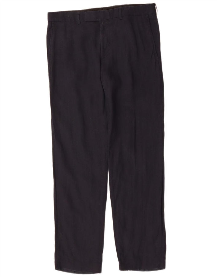 HUGO BOSS Herren gerade Chinohose IT 48 Medium W34 L32 Marineblau