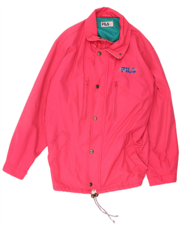Fila Damen Windjacke IT 46 Small Rosa Polyester