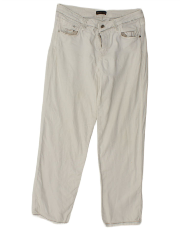 MASSIMO DUTTI Mens Cropped Jeans EU 40 Medium W30 L26 White