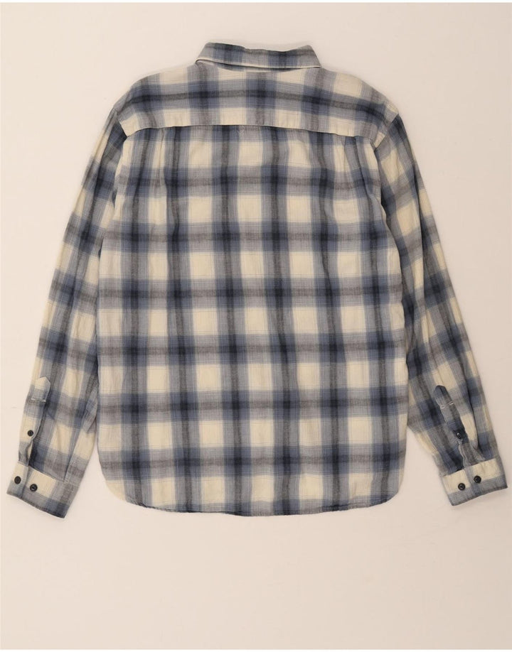 DOCKERS Mens Shirt Large Blue Check Cotton Vintage Dockers and Second-Hand Dockers from Messina Hembry 