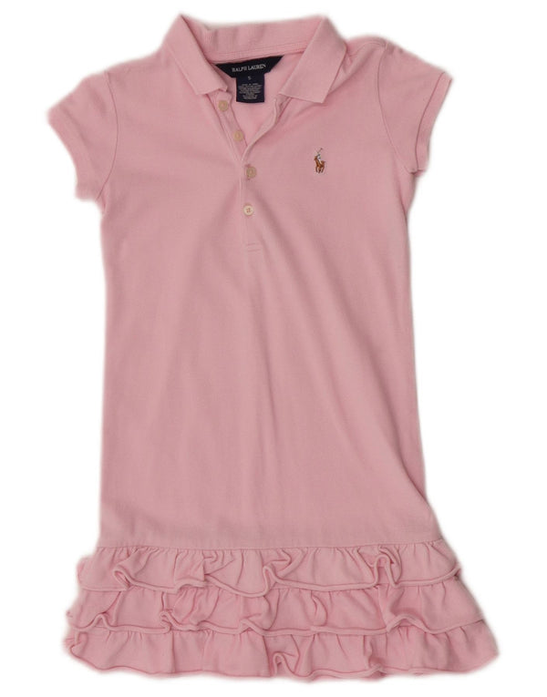 Ralph Lauren Mädchen-Polokleid, 4–5 Jahre, rosa Baumwolle