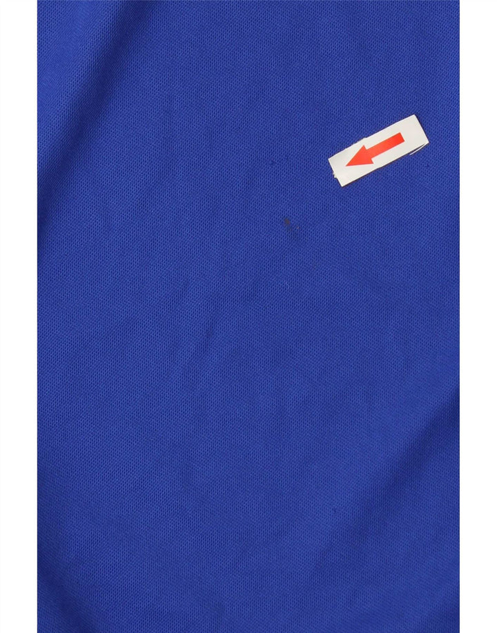 Adidas Herren Climalite T-Shirt Top Mittelblaues Colourblock-Polyester