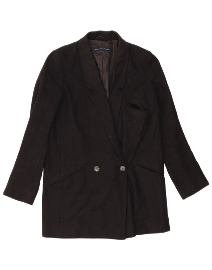 French Connection Damen-Blazer, übergroß, lang, Gr. 6, XS, Schwarz