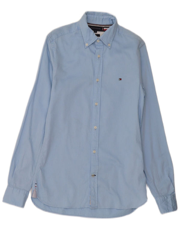 Tommy Hilfiger Herren Slim Fit Hemd XS Blau Baumwolle