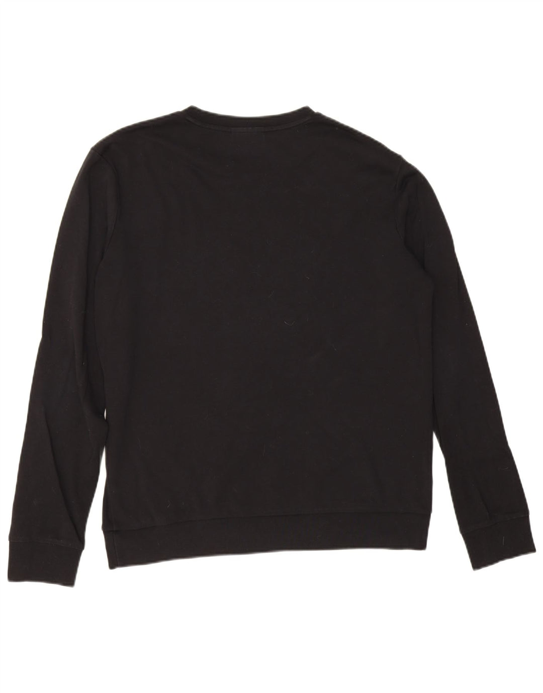 Hugo Boss Herren-Sweatshirt mit Grafik, groß, aus schwarzer Baumwolle