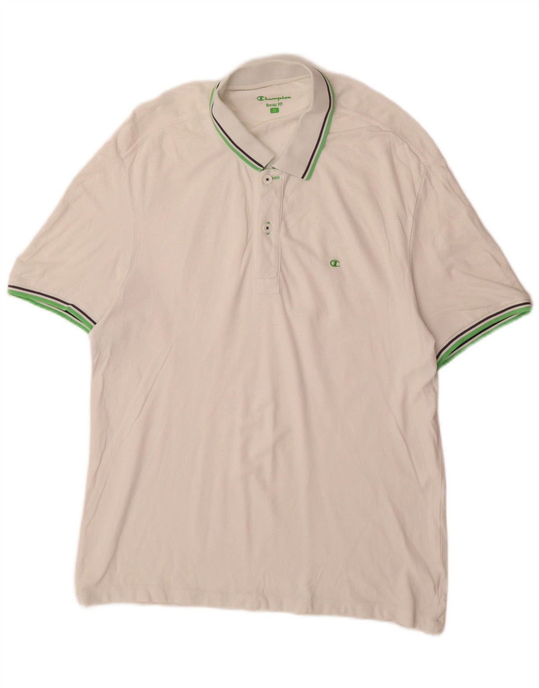 CHAMPION Herren Heritage Fit Poloshirt XL Weiß