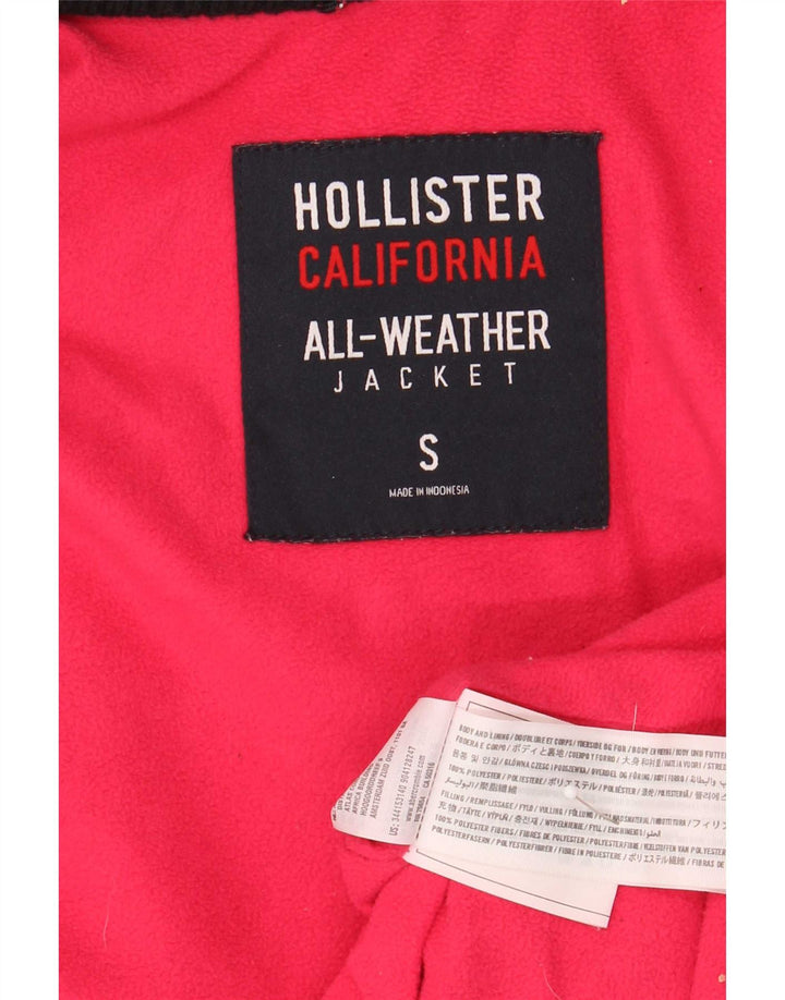 Hollister Damen-Windbreakerjacke mit Kapuze, UK 10, Größe S, Marineblau, Polyester