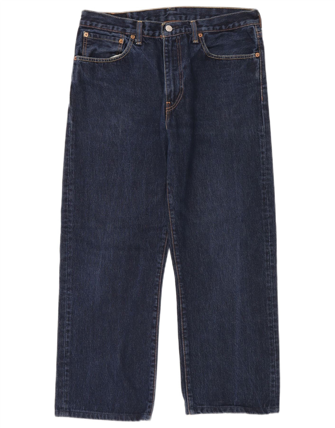 LEVI'S Herren 751 Straight Jeans W34 L28 Marineblaue Baumwolle