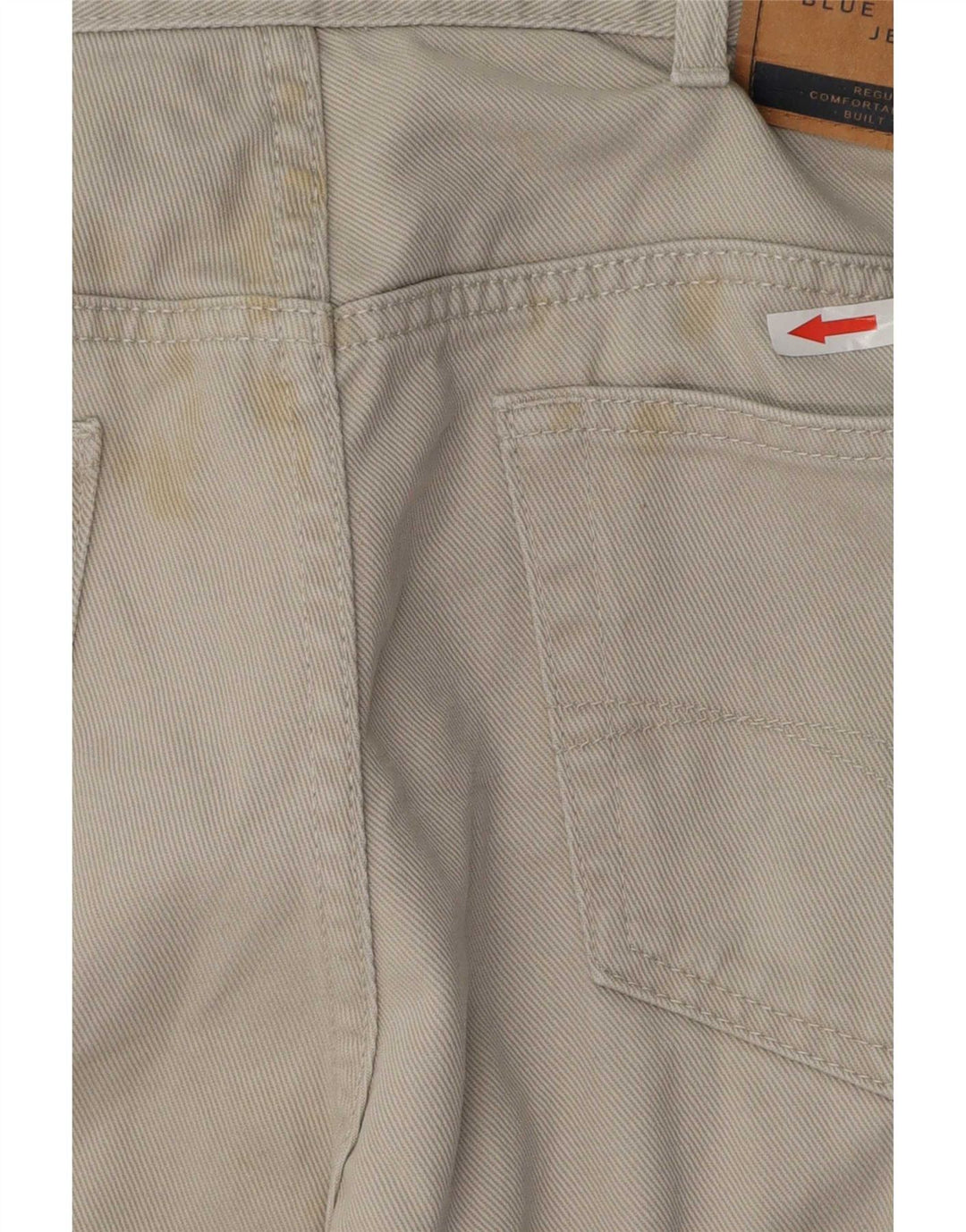 Marks & Spencer Herren Straight Jeans W38 L29 Graue Baumwolle