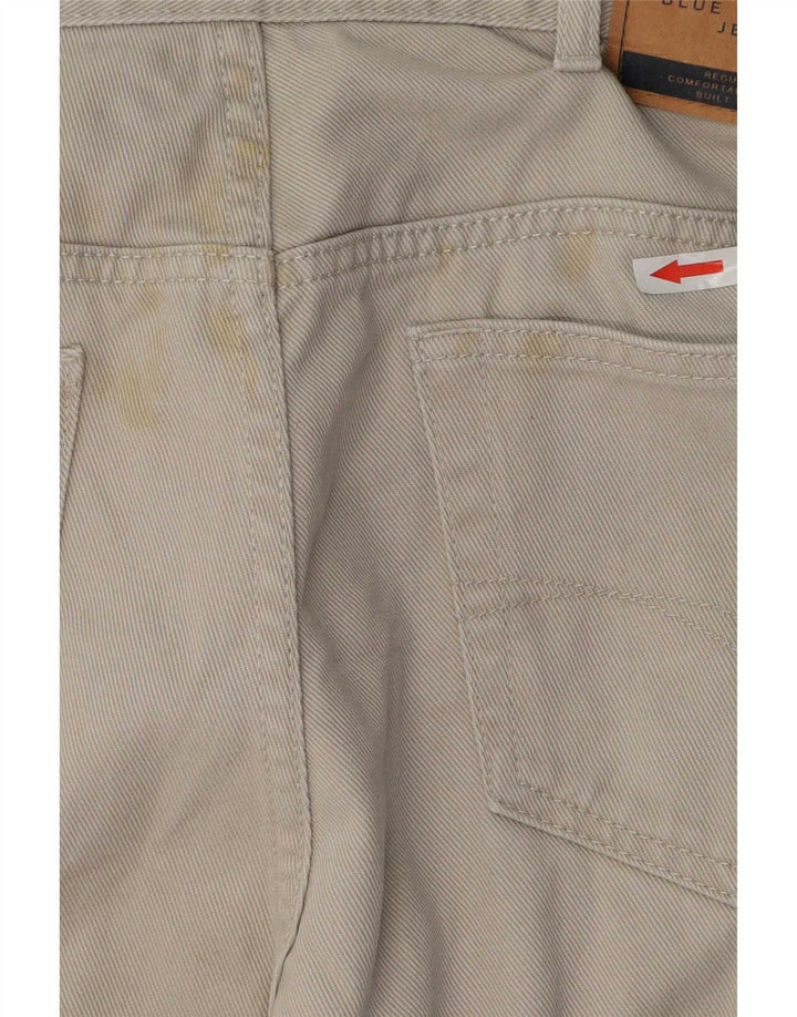 Marks & Spencer Herren Straight Jeans W38 L29 Graue Baumwolle
