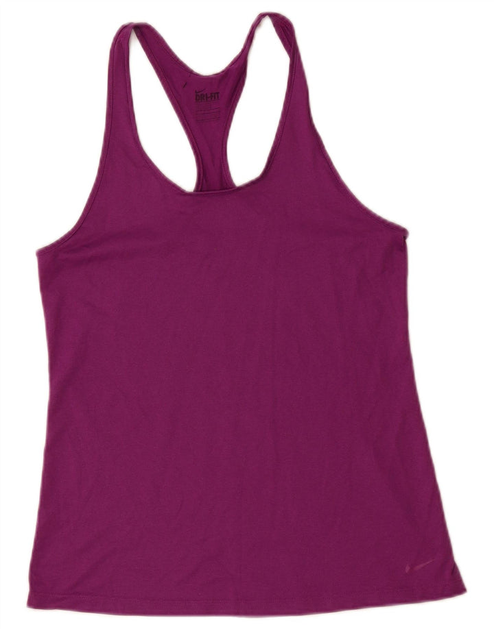 NIKE Damen Dri Fit Weste Top UK 8 Small Lila