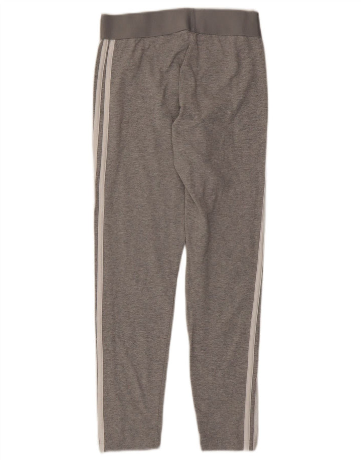 Adidas Damen Leggings UK 12/14 mittelgraue Baumwolle