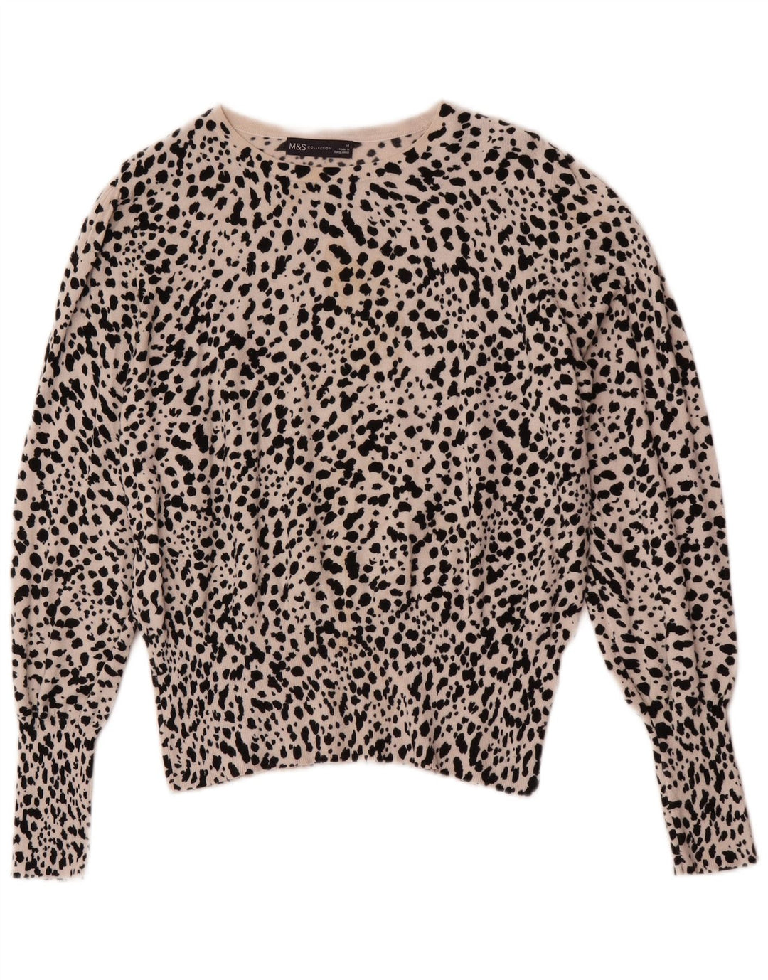 Marks & Spencer Damen-Pullover mit U-Boot-Ausschnitt, Gr. 14, Mittelbeige