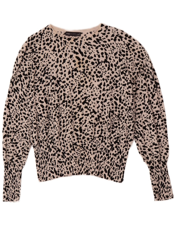 Marks & Spencer Damen-Pullover mit U-Boot-Ausschnitt, Gr. 14, Mittelbeige