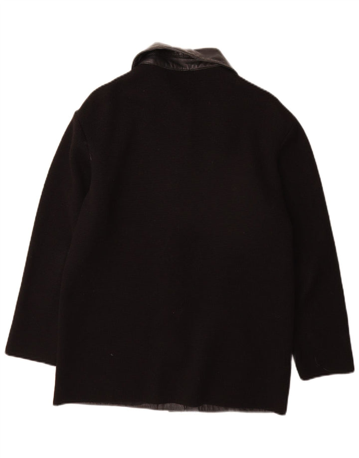 Premode Damen Lederjacke UK 12 Mittelschwarzes Leder