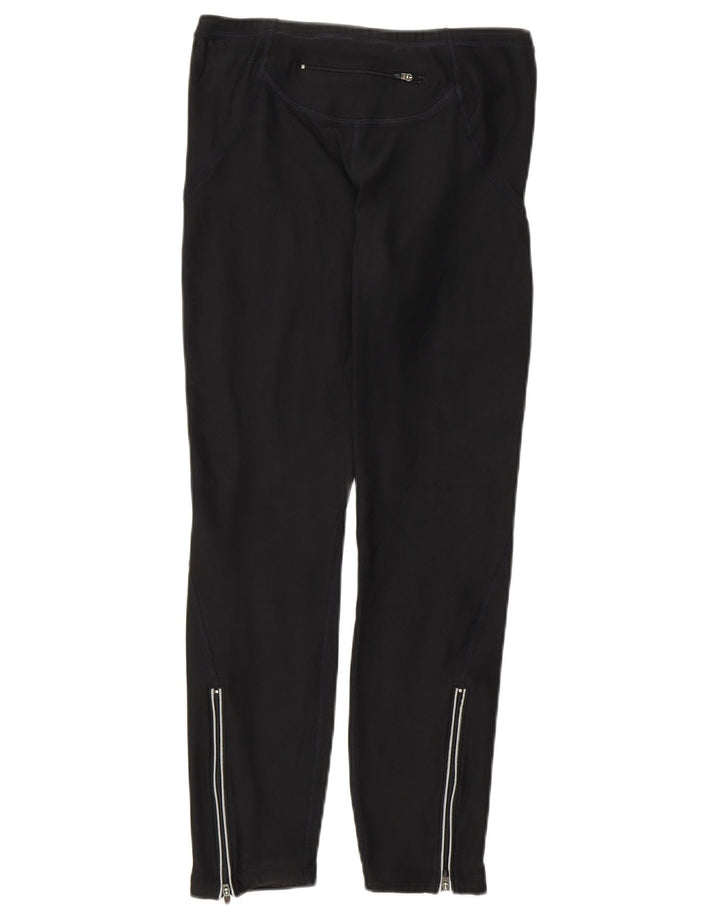 Nike Damen Crop Leggings UK 10/12 Medium Schwarz Polyester Sport