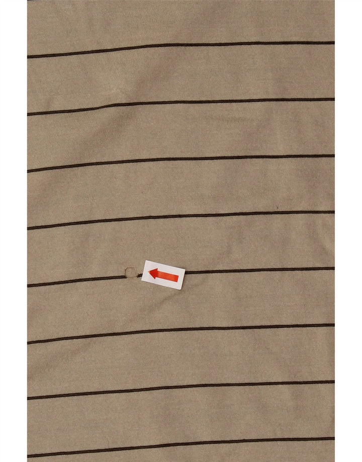 IZOD Herren-Poloshirt, groß, beige, gestreift, Baumwolle
