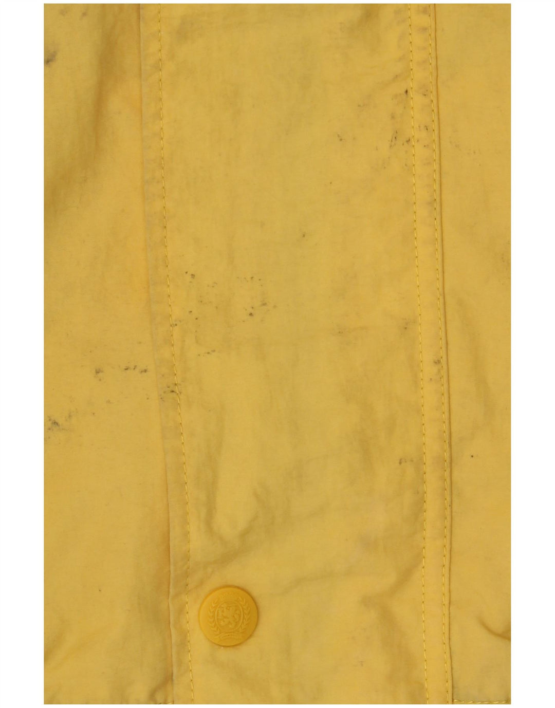 Tommy Hilfiger Herren-Regenjacke mit Kapuze, UK 38, mittelgelbes Nylon