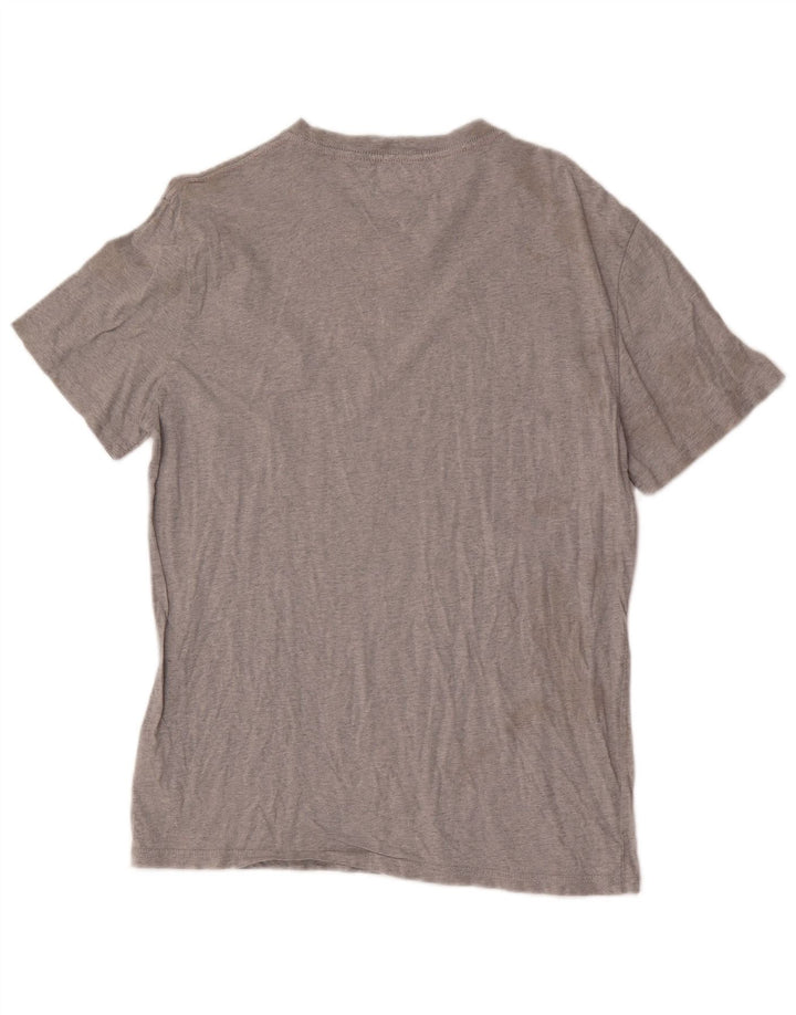 Tommy Hilfiger Herren-T-Shirt mit normaler Passform, mittelgrauer Baumwolle