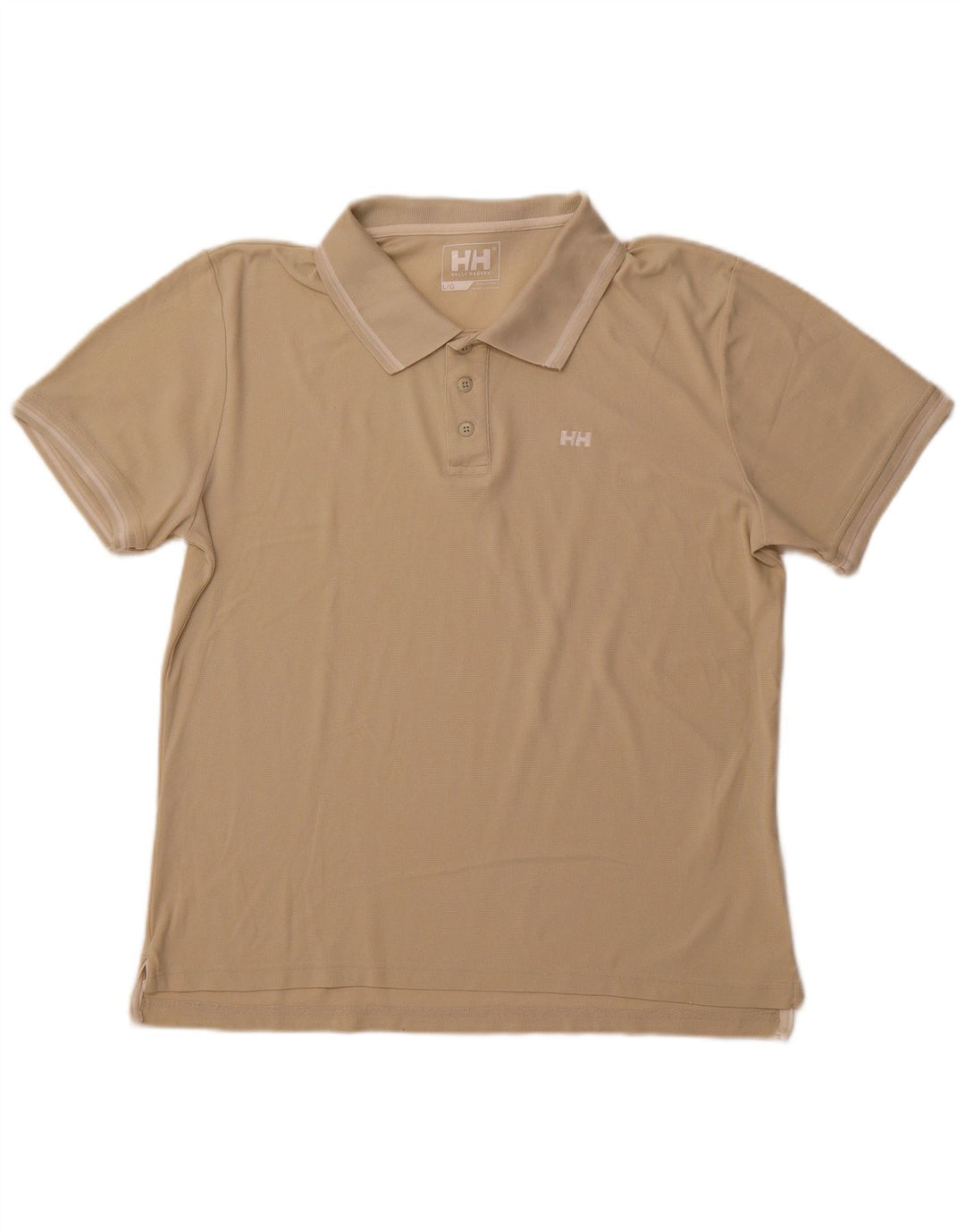 HELLY HANSEN Herren-Poloshirt, groß, beige, Polyamid