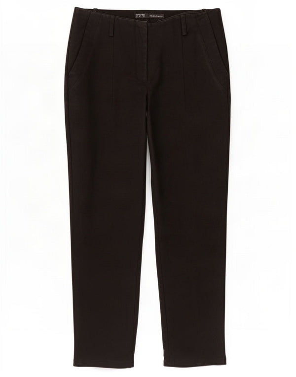 Zara Damen Tapered Chino Hose EU 38 Small W28 L26 Schwarz