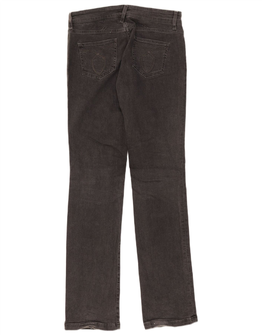 Massimo Dutti Damen Slim Jeans W29 L33 Graue Baumwolle