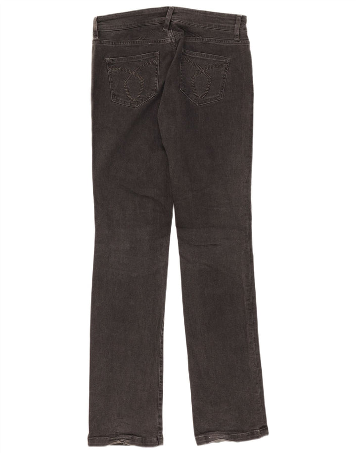 Massimo Dutti Damen Slim Jeans W29 L33 Graue Baumwolle
