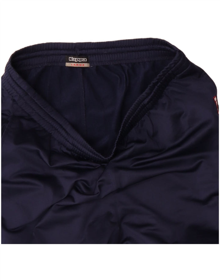 Kappa Herren-Trainingshose mit Grafik, Größe L, Marineblau
