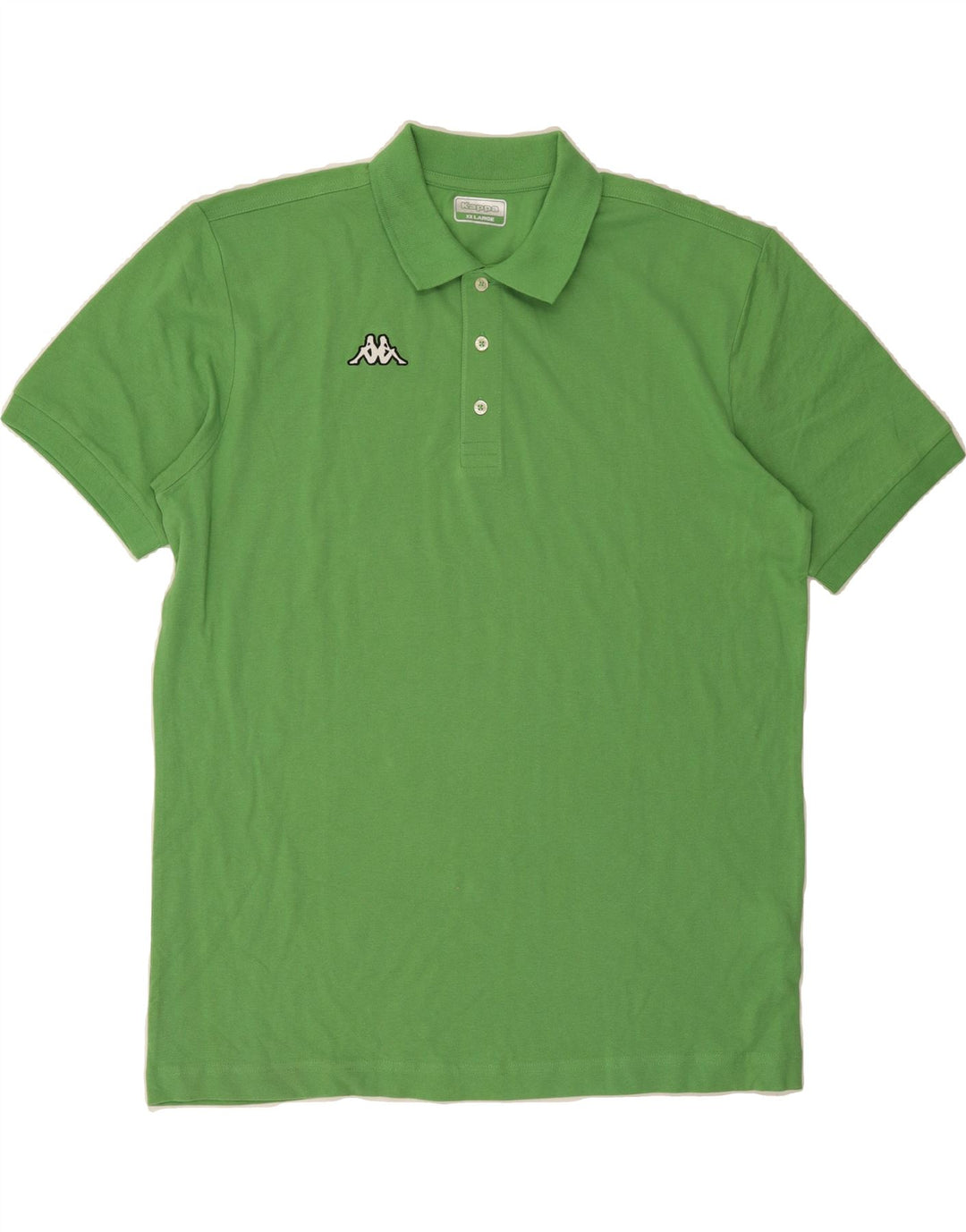 KAPPA Mens Polo Shirt 2XL Green Cotton Vintage Kappa and Second-Hand Kappa from Messina Hembry 
