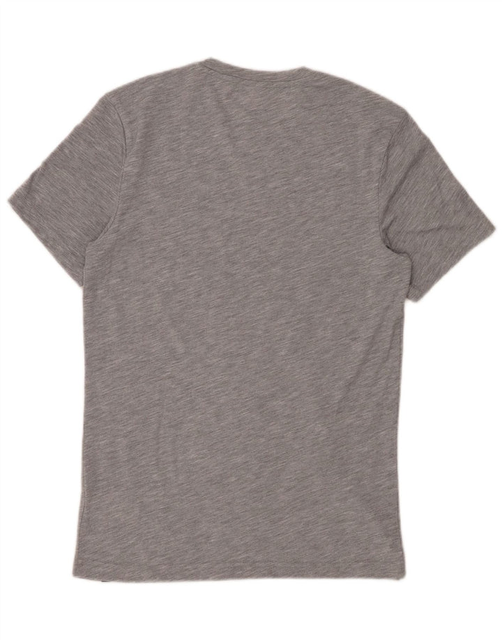 REEBOK Herren-T-Shirt mit Grafik, klein, grau gesprenkeltes Polyester