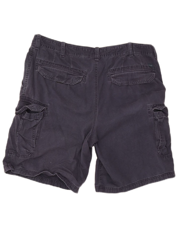 Izod Herren Cargoshorts W38 XL Marineblau Baumwolle