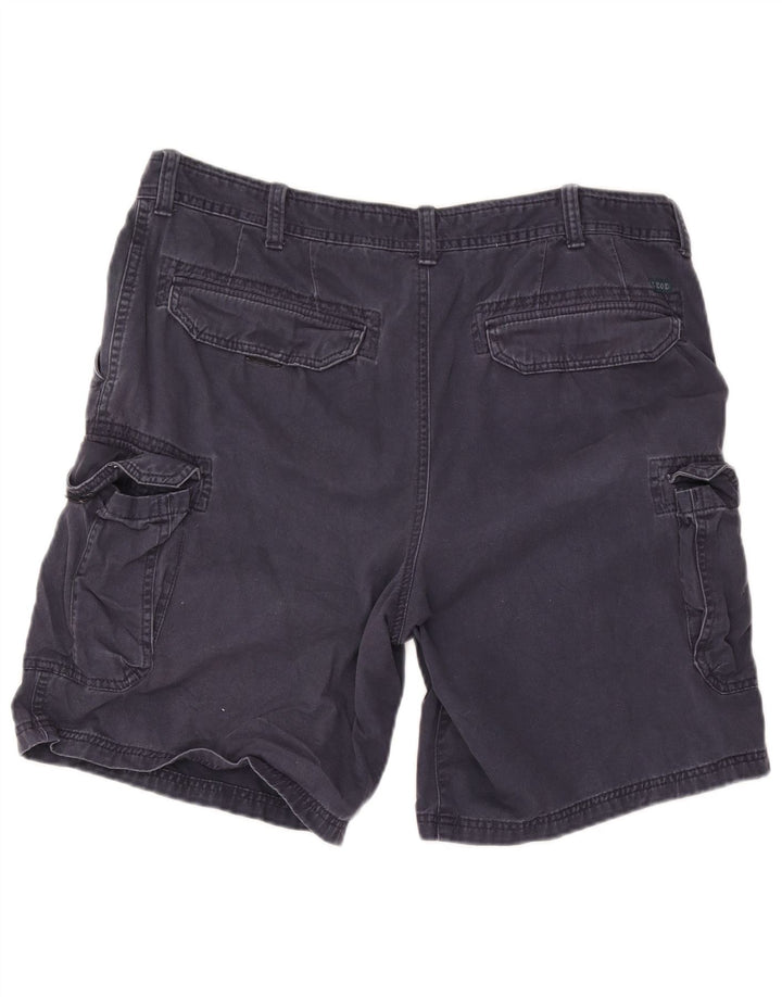 Izod Herren Cargoshorts W38 XL Marineblau Baumwolle