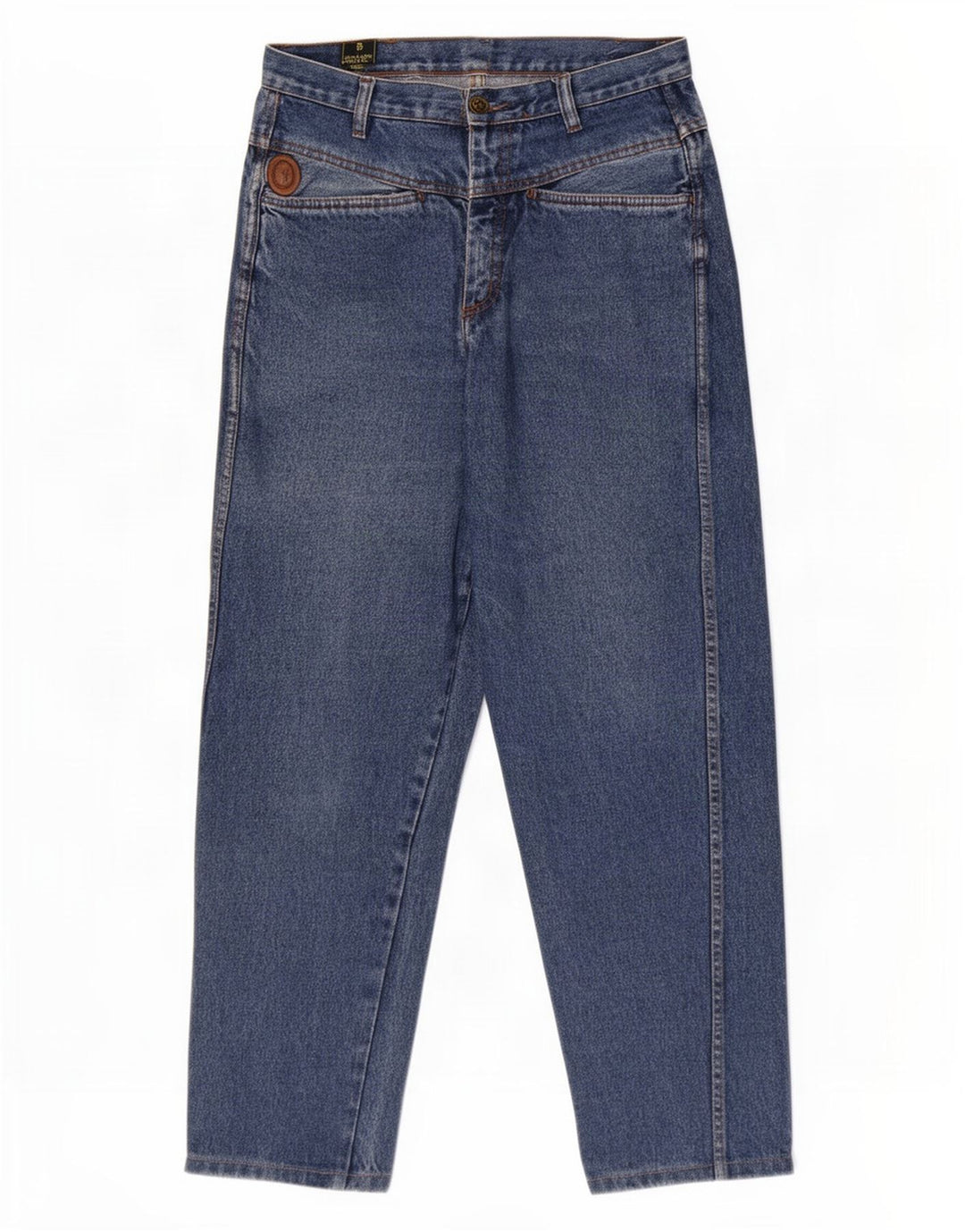 Trussardi Damen Tapered Jeans W30 L29 Blau