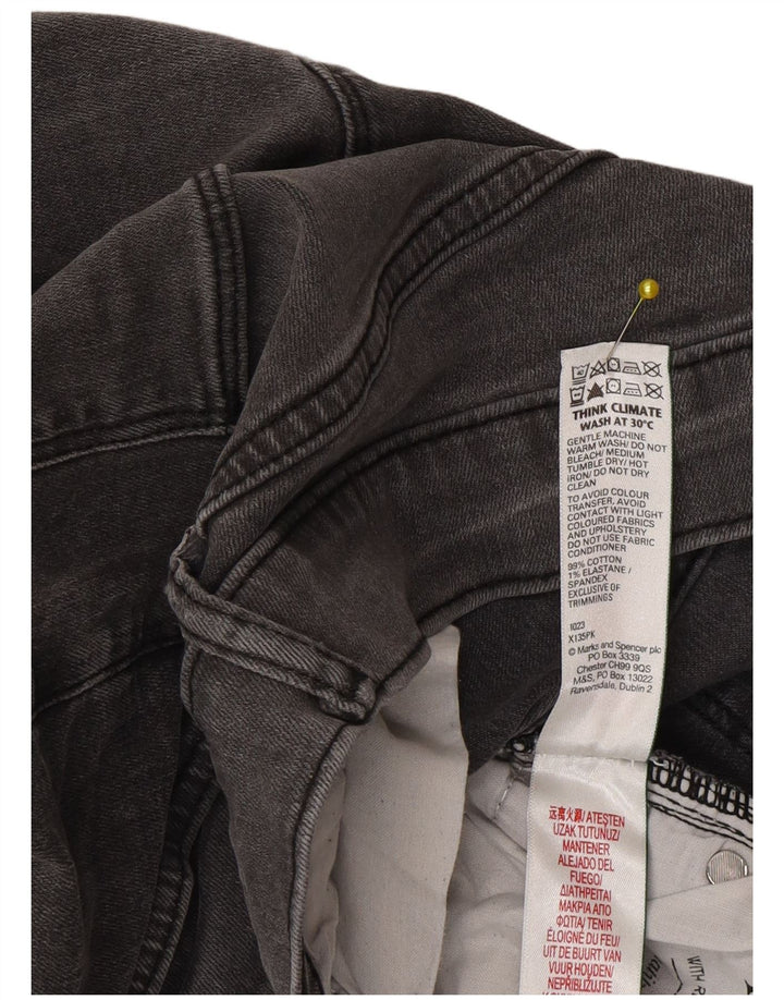 Marks & Spencer Herren Slim Jeans W34 L33 Graue Baumwolle