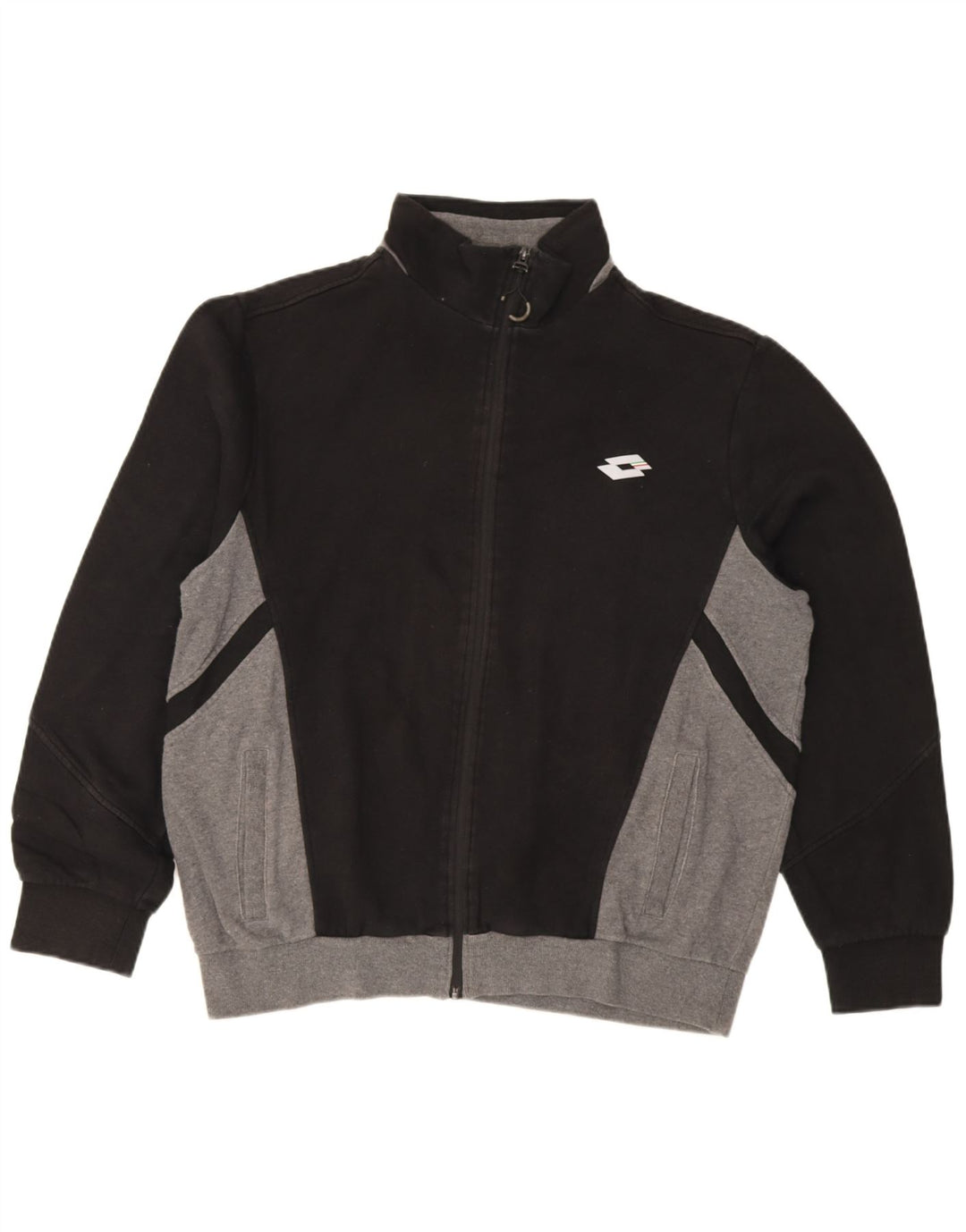 Lotto Herren-Trainingsanzug-Oberteil, Jacke, XL, Schwarz, Farbblock
