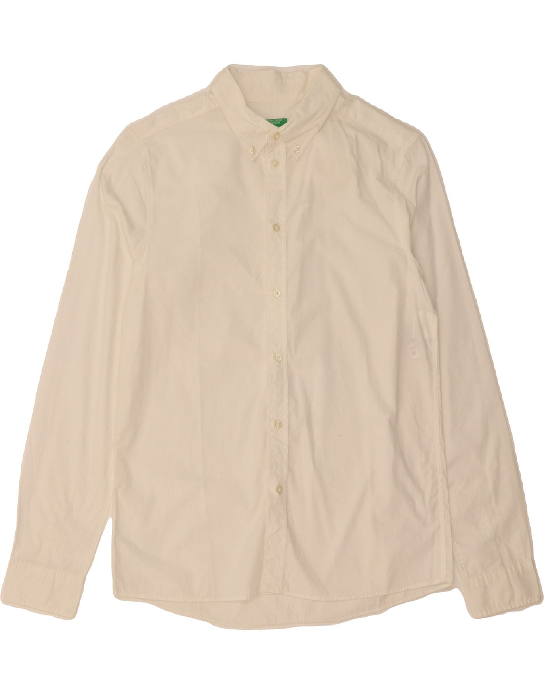 BENETTON Boys Shirt 13-14 Years 3XL White Cotton Vintage Benetton and Second-Hand Benetton from Messina Hembry 