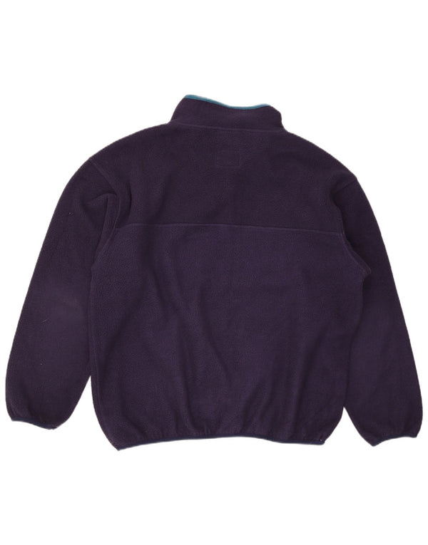 Murphy & Nye Herren-Fleecepullover mit Knopfkragen, 2XL, Marineblau
