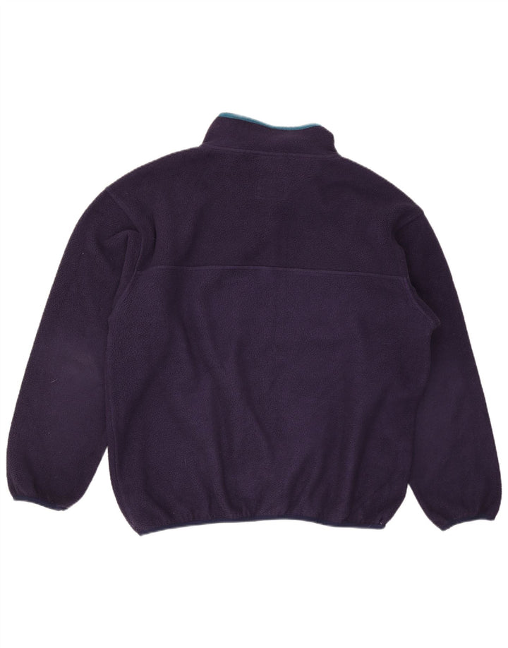 Murphy & Nye Herren-Fleecepullover mit Knopfkragen, 2XL, Marineblau