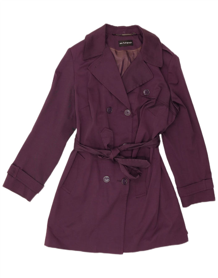 Marks & Spencer Damen Autograph Trenchcoat UK 18 XL Lila Polyester